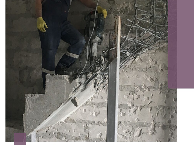 Демонтаж металлических и бетонных лестниц в Балашихе