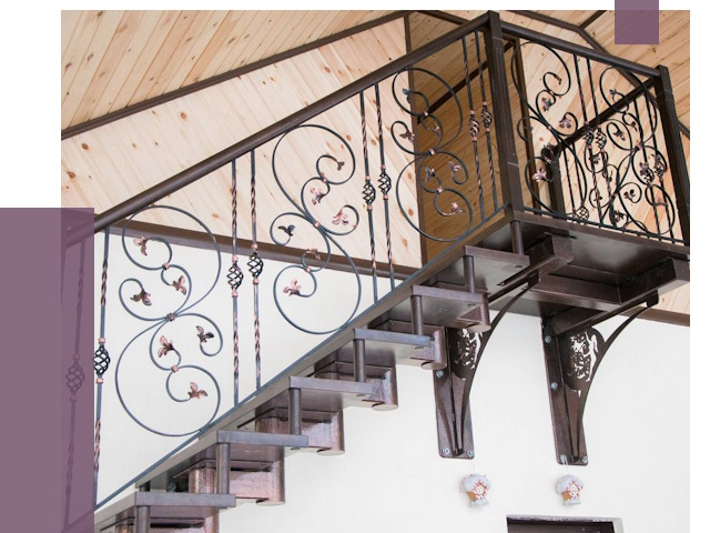Кованые лестницы в Балашихе от 79973 руб. под ключ