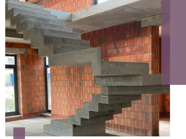 Изготовление бетонных лестниц под ключ в Балашихе