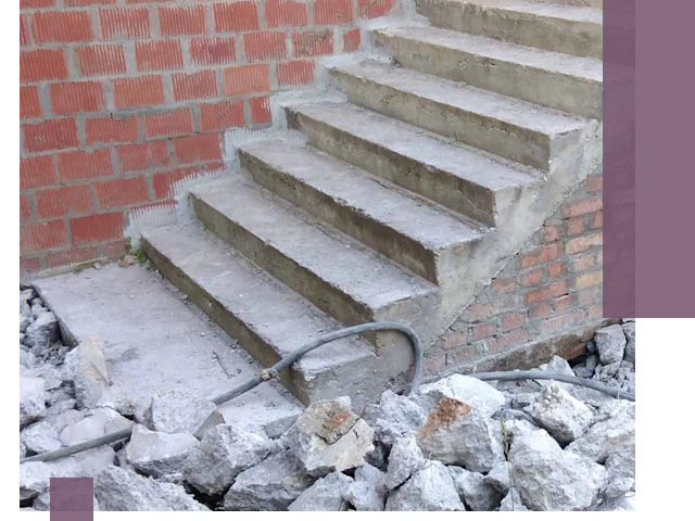 Демонтаж бетонных лестниц в Балашихе: быстро и безопасно