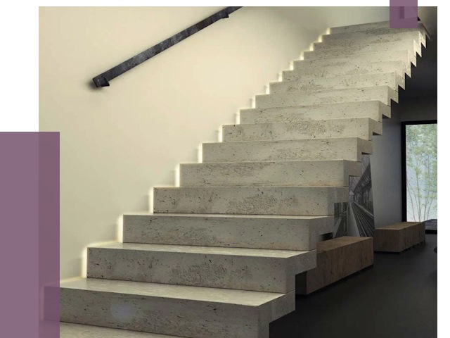 Облицовка бетонных лестниц в Балашихе от 4614 руб/м2