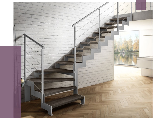 Г-образные лестницы под ключ в Балашихе от 37167 руб. | ПРОЛЁТ-Блш