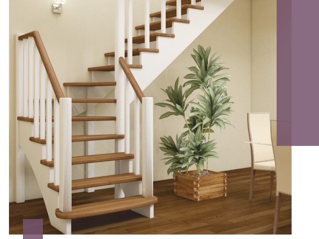 Г-образные лестницы под ключ в Балашихе — изготовление и монтаж