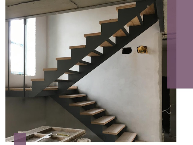 Изготовление лестниц на металлокаркасе в Балашихе от производителя