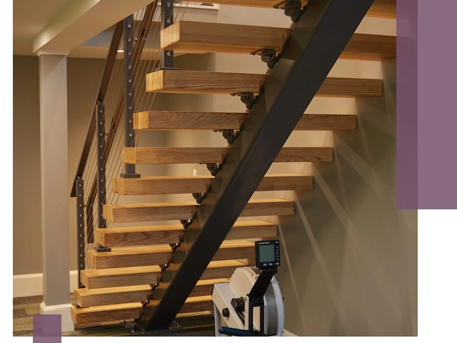 Лестницы на монокосоурах под ключ в Балашихе - изготовление и монтаж