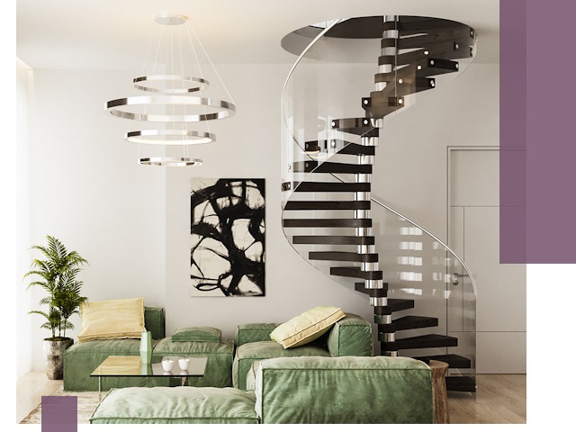 Лестницы для двухуровневой квартиры в Балашихе — изготовление и монтаж