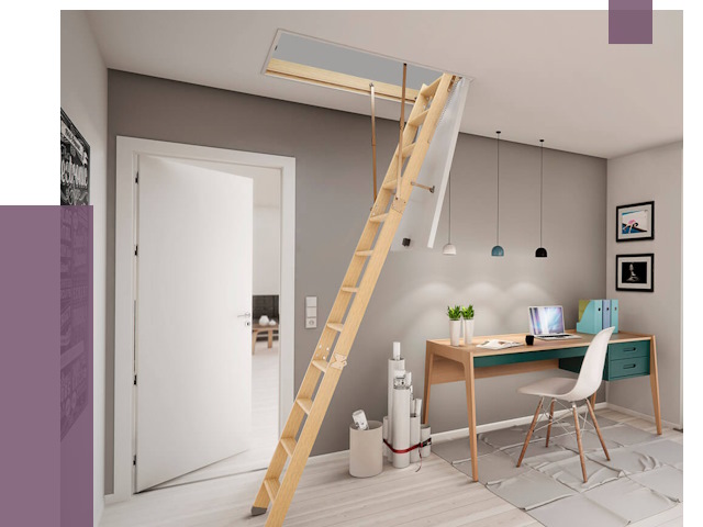 Чердачные лестницы в Балашихе — от 14611 руб. | ПРОЛЁТ-Блш