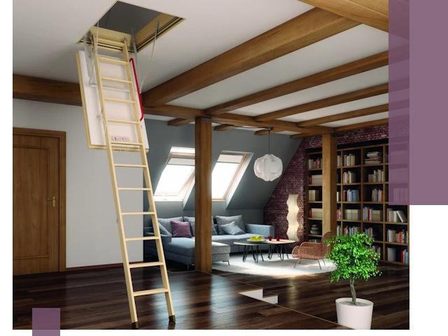 Чердачные лестницы под ключ в Балашихе: изготовление и монтаж