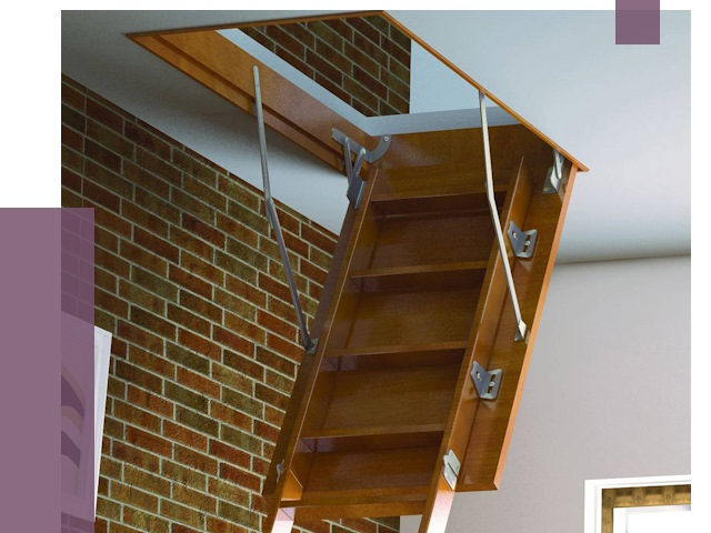 Установка чердачной лестницы в Балашихе от 7844 руб. | ПРОЛЁТ-Блш