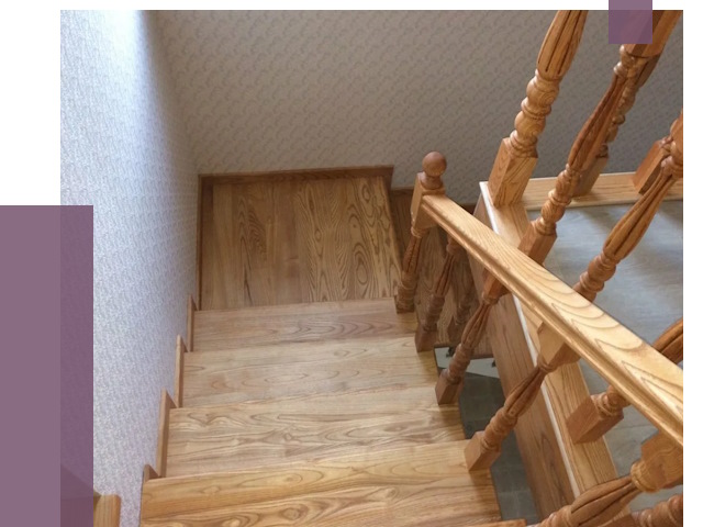 Сосновые лестницы в Балашихе под ключ от 8100 руб.  | ПРОЛЁТ-Блш