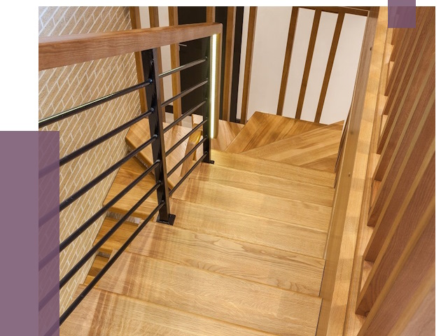 Лестницы из ясеня в Балашихе под ключ от 10048 руб. 