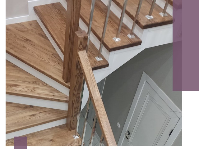 Обшивка металлических лестниц под ключ в Балашихе