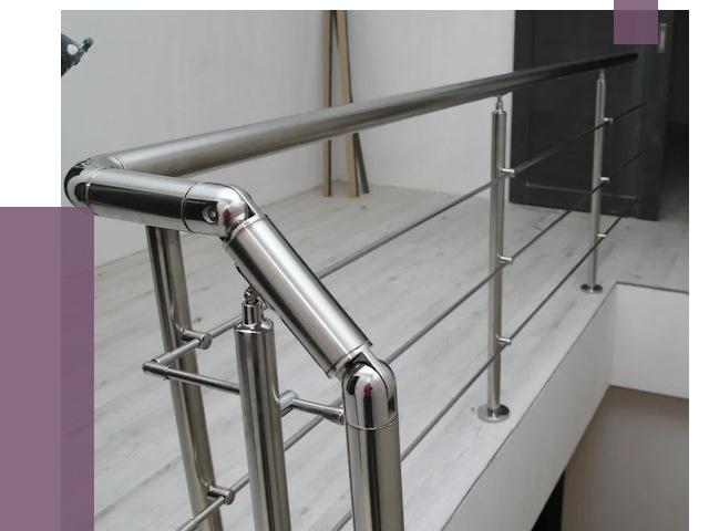 Перила из нержавеющей стали в Балашихе от 9023 руб. под ключ | ПРОЛЁТ-Блш