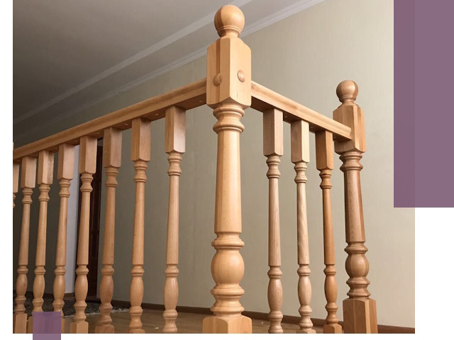 Деревянные перила на заказ в Балашихе: монтаж и изготовление