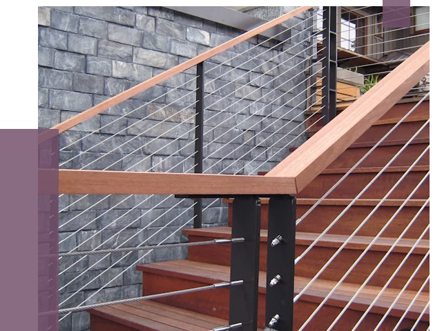 Тросовые перила под ключ в Балашихе от 7792 руб.