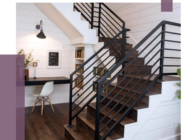 Перила для лестницы в доме в Балашихе от 7433 руб. — ПРОЛЁТ-Блш