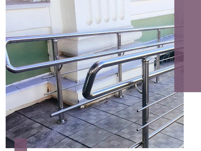 Ограждения пандусов из металла и нержавейки в Балашихе