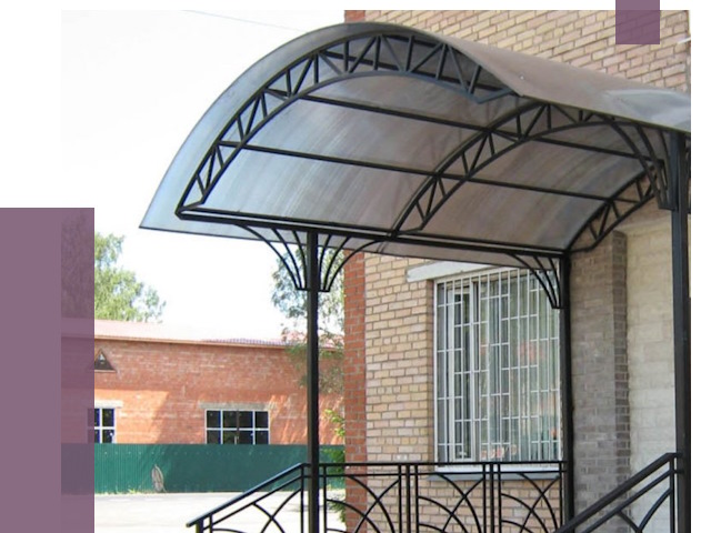 Металлические навесы и козырьки в Балашихе от 12816 руб.