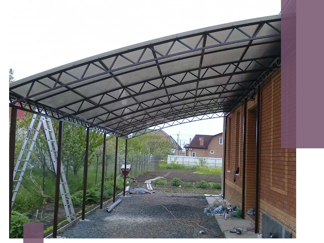 Профессиональный монтаж навесов под ключ в Балашихе