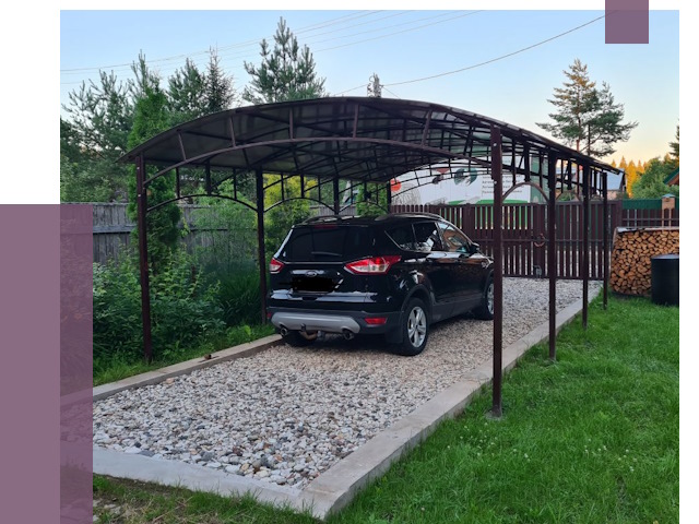 Навесы для автомобиля в Балашихе от 13175 руб.  | ПРОЛЁТ-Блш