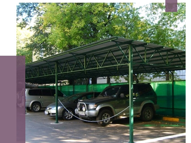 Навесы для парковки в Балашихе от 80486 руб. заказать | ПРОЛЁТ-Блш