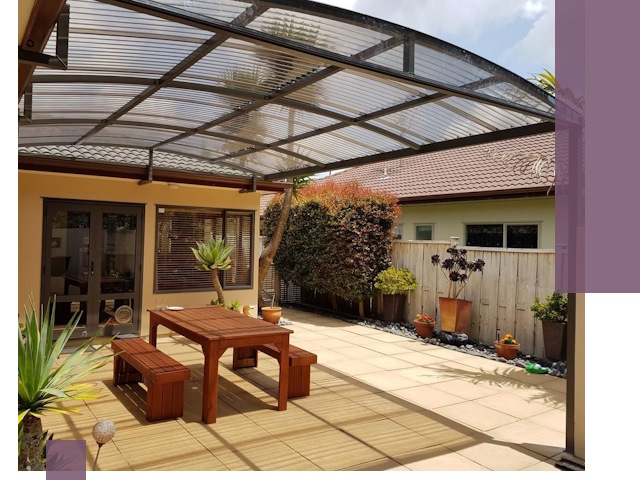 Навесы во двор под ключ в Балашихе — изготовление и монтаж