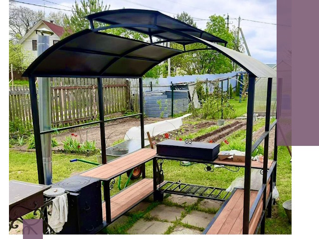 Навесы для барбекю в Балашихе: изготовление, монтаж и демонтаж