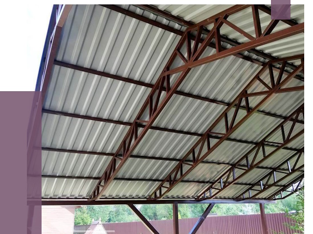 Навесы из профнастила в Балашихе от 7382 руб. | ПРОЛЁТ-Блш