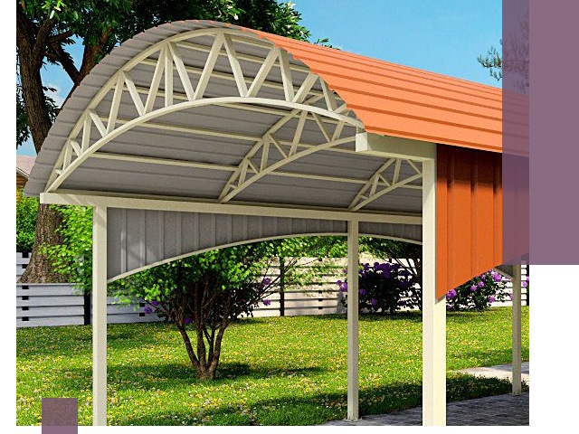 Навесы из профнастила под ключ в Балашихе — установка и монтаж