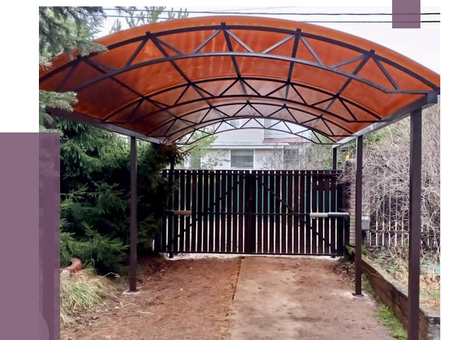 Арочные навесы в Балашихе от 12765 руб. — изготовление и монтаж | ПРОЛЁТ-Блш