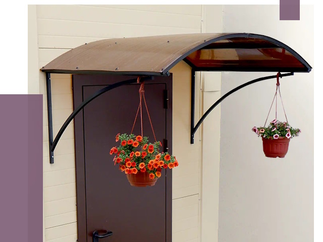 Козырьки над входом в Балашихе от 14867 руб.  | ПРОЛЁТ-Блш