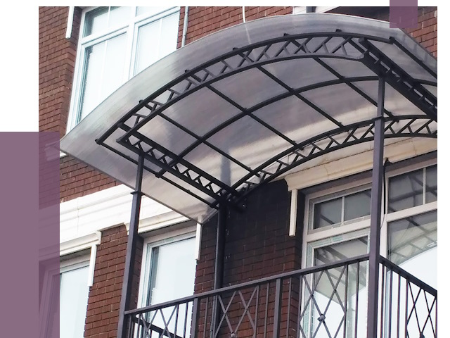 Козырьки над балконом в Балашихе от 8664 руб. | ПРОЛЁТ-Блш