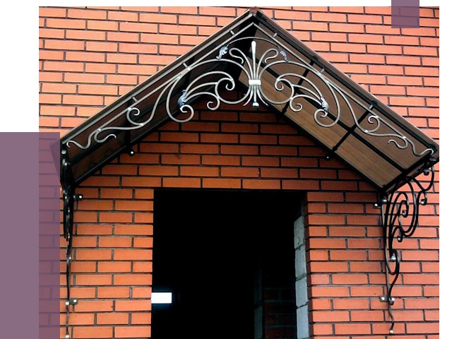 Металлические козырьки в Балашихе от 10714 руб. 