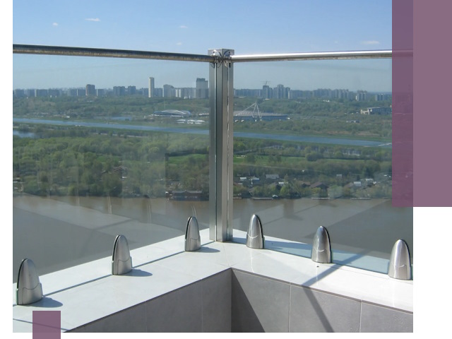 Стеклянные парапеты премиум класса в Балашихе для домов и бизнесов