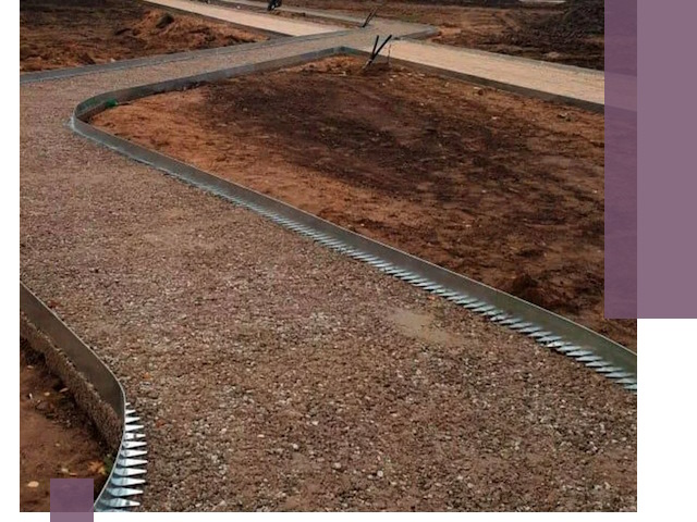 Металлические бордюры под ключ в Балашихе — изготовление и монтаж