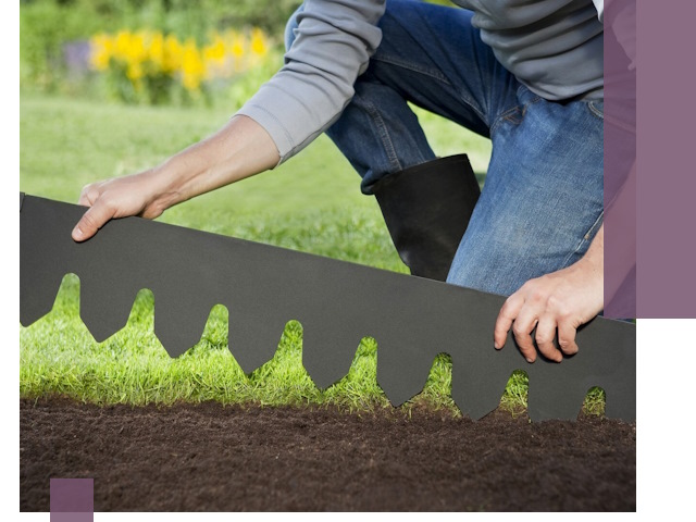 Металлические бордюры для газона в Балашихе — изготовление и монтаж