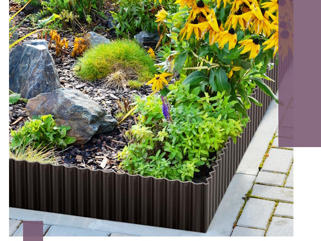 Металлические бордюры для клумб в Балашихе — производство и монтаж