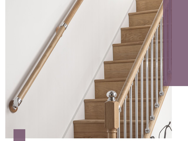 Пристенные поручни из стали и нержавейки под монтаж в Балашихе